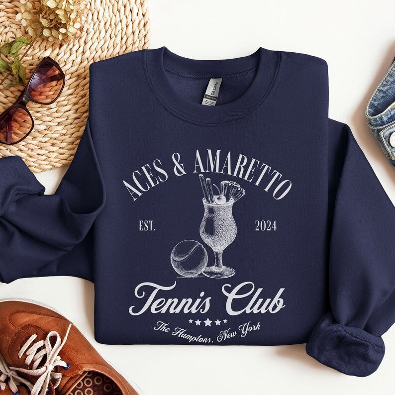 ACES & AMARETTO Tennis Club Sweatshirt