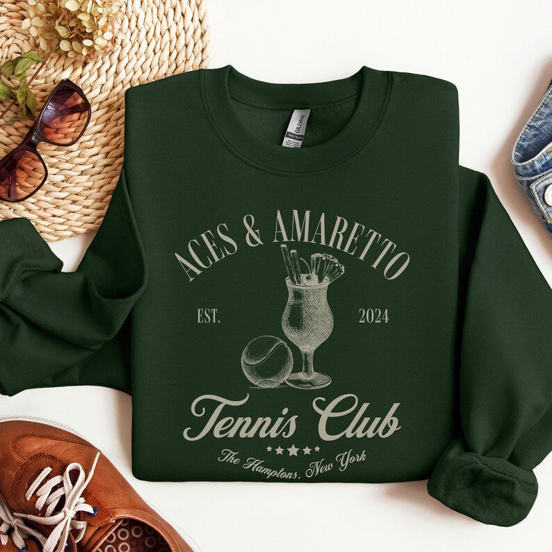 ACES & AMARETTO Tennis Club Sweatshirt